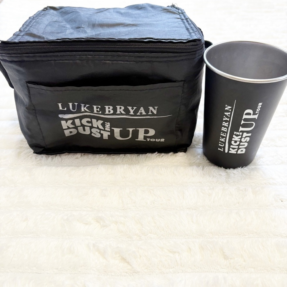 Luke Bryan Kick The Dust Up Tour 2015 VIP Merch Lunchbox Aluminum Tumbler
